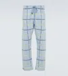 God's True Cashmere Cashmere And Lapis Lazuli Trousers In Baby Blue/lapislaz