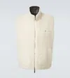 God's True Cashmere Reversible Cashmere And Wool Vest In Neutral