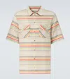 God's True Cashmere Seaside Gauze Striped Cashmere Shirt In Multi