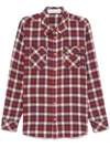 God's True Cashmere Ski Santa Tartan Cashmere Shirt In Red