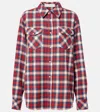 GOD'S TRUE CASHMERE SKI SANTA FE TARTAN CASHMERE SHIRT