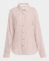 God's True Cashmere Space Dye Gauze Cashmere Shirt In Pink