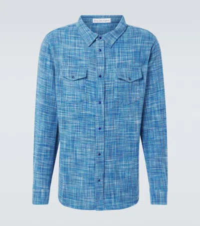 God's True Cashmere Space-dyed Cashmere Shirt In Blue