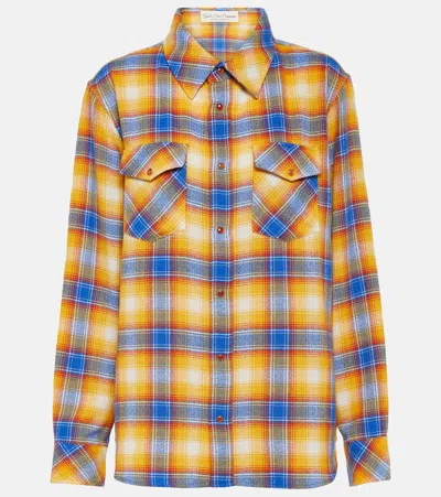God's True Cashmere Tartan Cashmere Shirt In Multicoloured