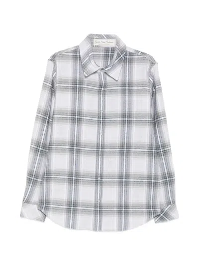 God's True Cashmere Tartan Shirt In Gray