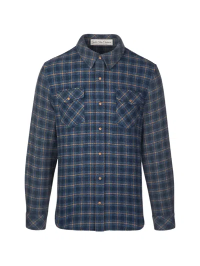 God's True Cashmere The Rugged Explorer Check-pattern Shirt In Blue