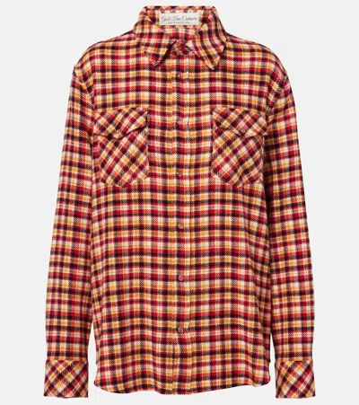 God's True Cashmere Time Plaid Cashmere Shirt In Multicoloured