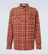 God's True Cashmere Time Plaid Cashmere Shirt In Orange