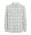 God's True Cashmere Plaid Cashmere Shirt In Green