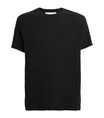 God's True Cashmere Unisex Cashmere Bubble Gauze T-shirt In Black