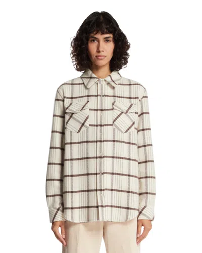 God's True Cashmere White Air Waffle Cashmere Shirt In Multi