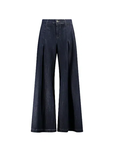 God-save-denim Pleated Jeans In Blue
