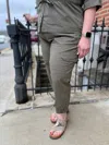 Godske Sunday Tapered Pants In Olive Green In Gray