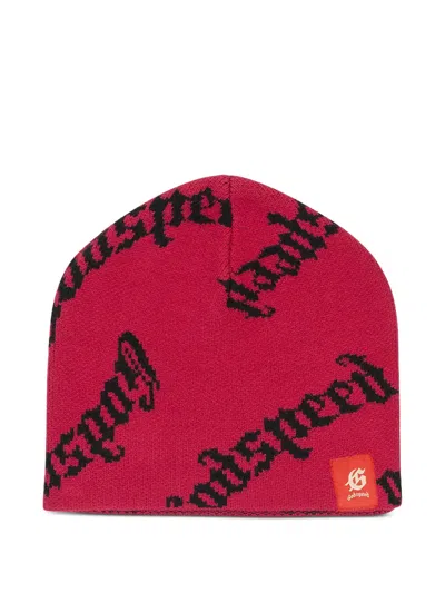 Godspeed Logo Beanie Beanie In 레드