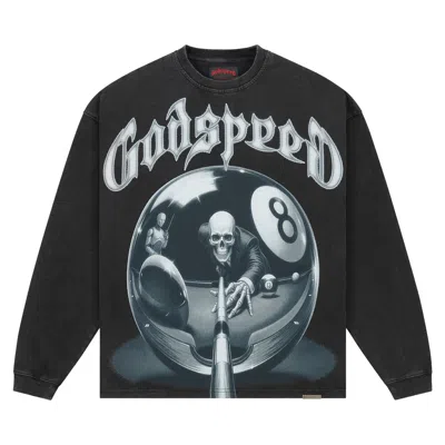 Pre-owned Godspeed 8ball Cp Long-sleeve T-shirt 'black Wash' | Men's Size L