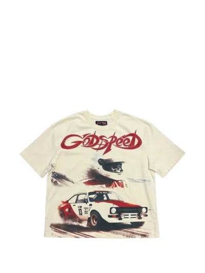 Godspeed Abu Dhabi Desert Challenge Graphic-print T-shirt In Neutral