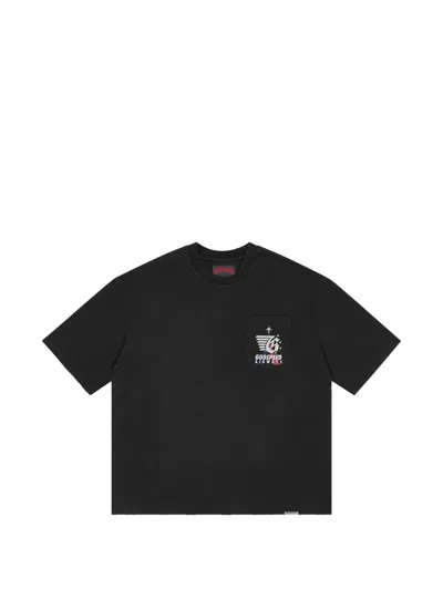 Godspeed Air Nyc Chest-pocket T-shirt In Black