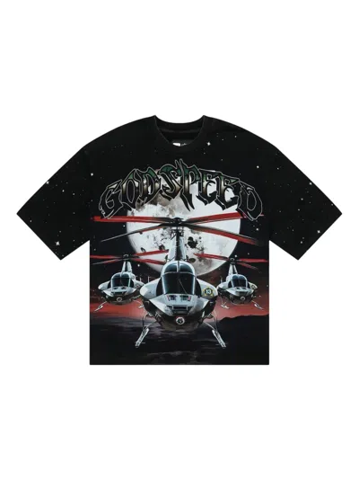 Godspeed Air Strike Graphic-print T-shirt In Black