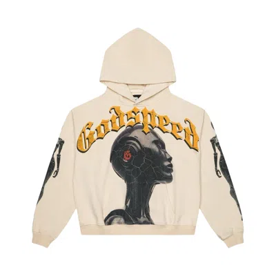 Pre-owned Godspeed Alexa Hoodie 'bone' | Tan | Men's Size L In Brown