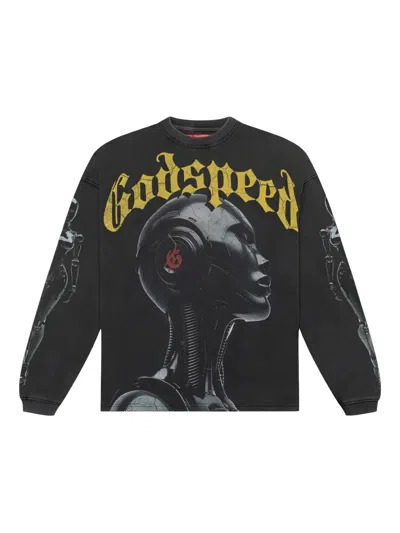 Godspeed Alexa Long-sleeve Sweater In Black