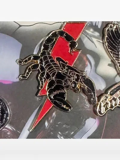 Godspeed Animal-motif Pins Set (set Of Three) In Black