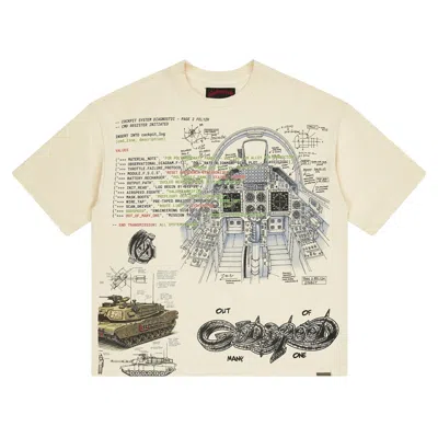 Pre-owned Godspeed Art Of War Tee 'bone' | Cream | Men's Size L In White