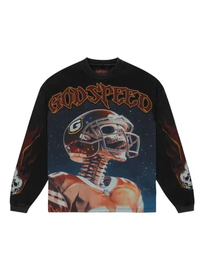 Godspeed Art Piece Stones Long-sleeve Sweatshirt In Multi