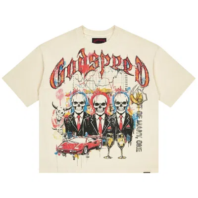 Pre-owned Godspeed A.t.h. T-shirt 'bone' | Cream | Men's Size Xs In White