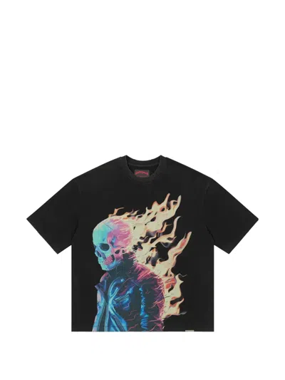 Godspeed Aura D'inferno Skull-print T-shirt In Multi