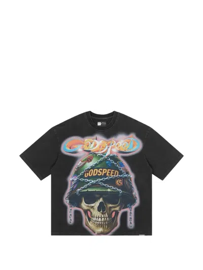 Godspeed Badges Of Honor Graphic-print T-shirt In Black