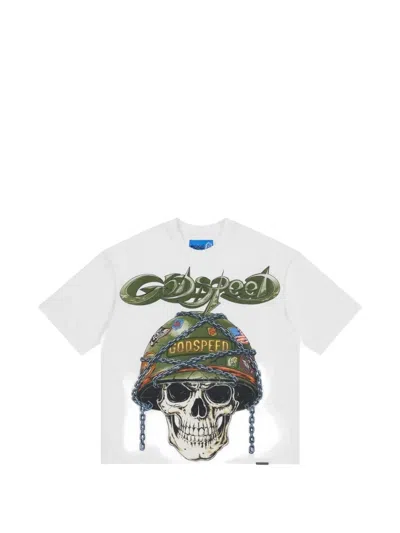 Godspeed Badges Of Honor Graphic-print T-shirt In White