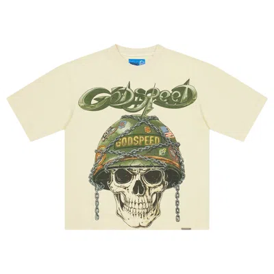 Pre-owned Godspeed Badges Of Honor Ii Tee 'bone' | Cream | Men's Size M