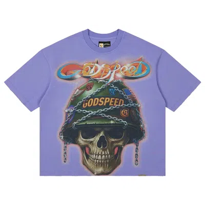 Pre-owned Godspeed Badges Of Honor Tee 'lavender' | Purple | Men's Size Xl