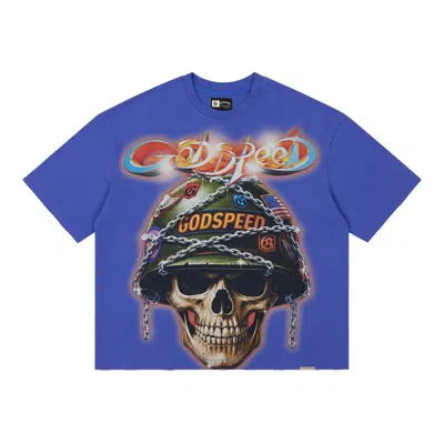 Pre-owned Godspeed Badges Of Honor T-shirt 'royal Blue' | Men's Size Xl