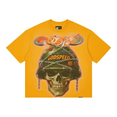 Pre-owned Godspeed Badges Of Honor T-shirt 'sun' | Yellow | Men's Size Xxl