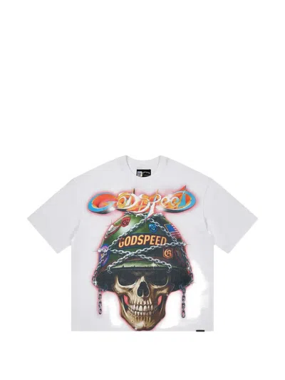Godspeed Badges Of Honor T-shirt In White