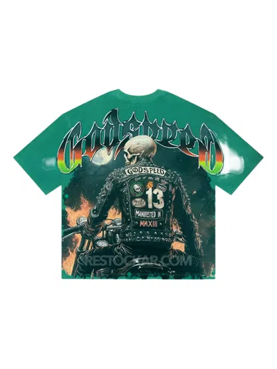 Godspeed Biker Nation Graphic-print T-shirt In Multi