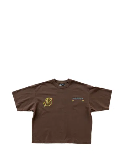 Godspeed Biker Nation Graphic-print T-shirt In Brown