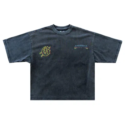 Pre-owned Godspeed Biker Nation Tee 'grey Wash' | Men's Size M In Gray