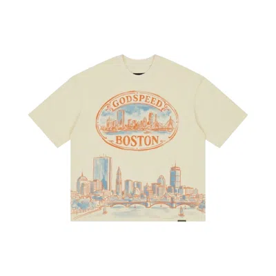 Pre-owned Godspeed Boston Skyline T-shirt 'bone' | Cream | Men's Size M