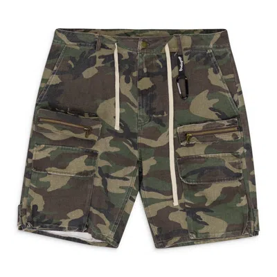 Godspeed Camo Militia Cargo Shorts In Green