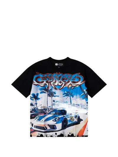 Godspeed Car Meet Miami Graphic-print T-shirt In Black