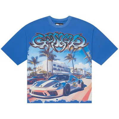 Pre-owned Godspeed Car Meet Miami T-shirt 'blue Wash' | Men's Size M