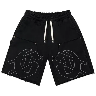 Pre-owned Godspeed Carpenter Distressed Shorts 'black' | Men's Size S