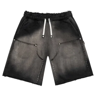 Pre-owned Godspeed Carpenter Distressed Shorts 'black Sun Fade' | Men's Size M