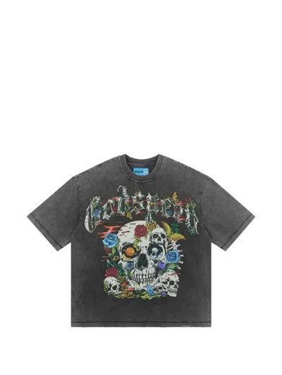 Godspeed Cosmic Remains Graphic-print T-shirt In Gray