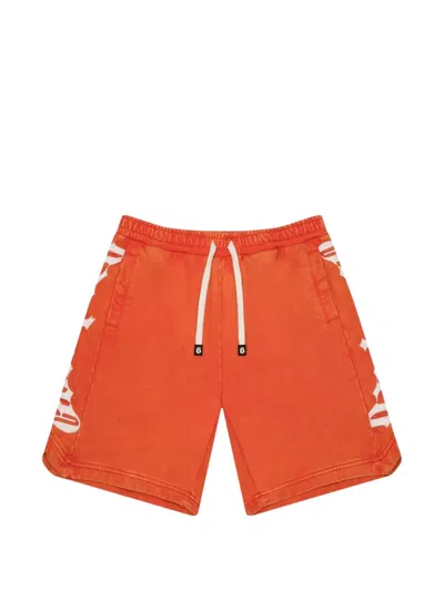 Godspeed Courtside Logo-print Shorts In Orange