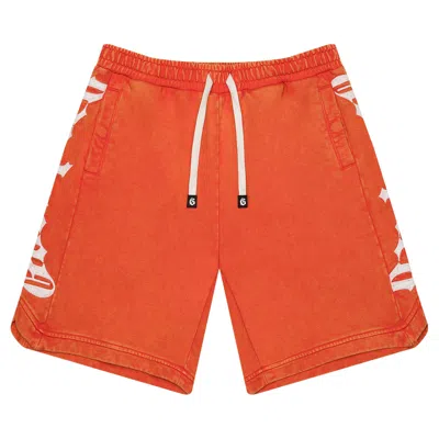 Pre-owned Godspeed Courtside Shorts 'orange Wash' | Men's Size Xxl