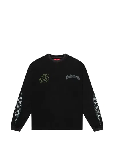 Godspeed Langarmshirt Mit Crash Out-print In Black