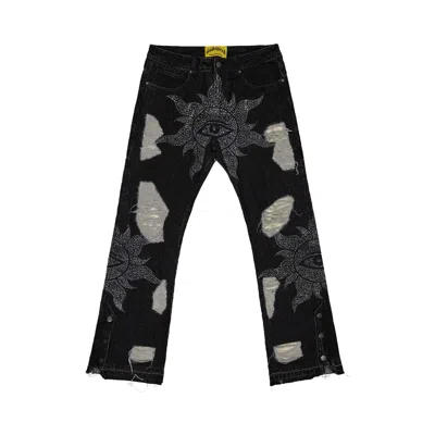 Pre-owned Godspeed Crystal Vizion Denim 'black' | Men's Size 32